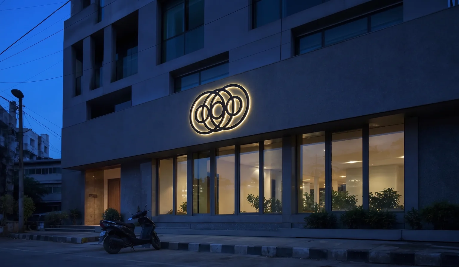 Illuminated channel-letter fascia signage manufactured and installed by IBS on a retail storefront