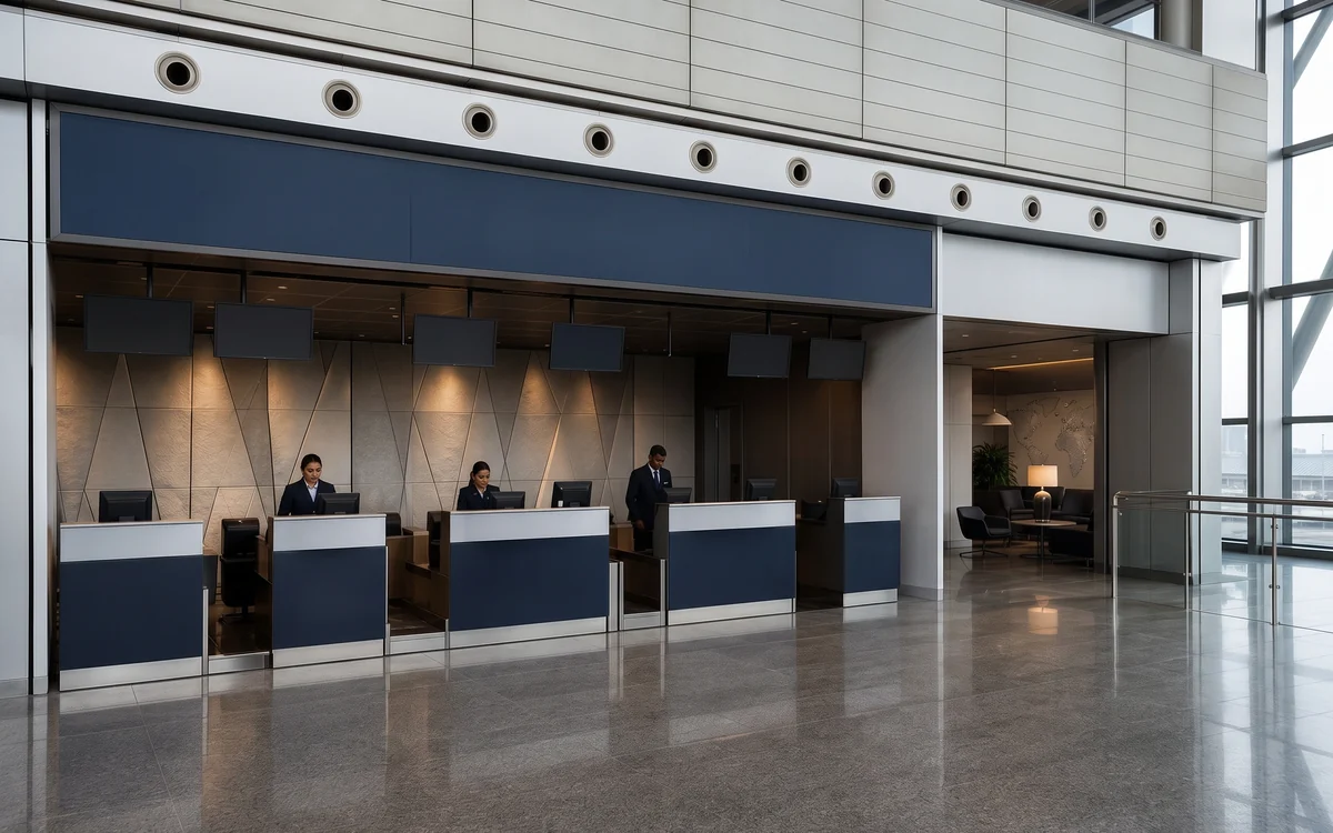 Airlines: Lounges, Counters & Crew Facilities: Airport Fit-Outs, Impulse Branding Solutions