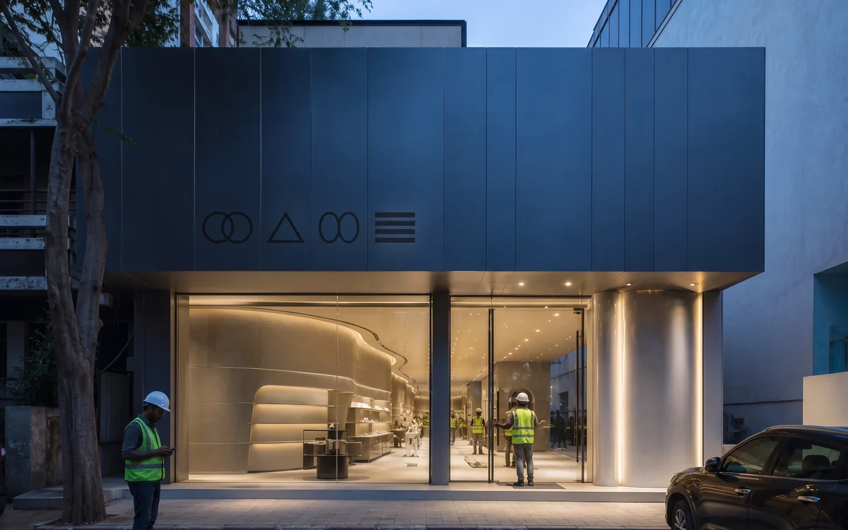 Retail flagship: Feature fabrication & brand identity: Custom Fabricated Branding, Impulse Branding Solutions