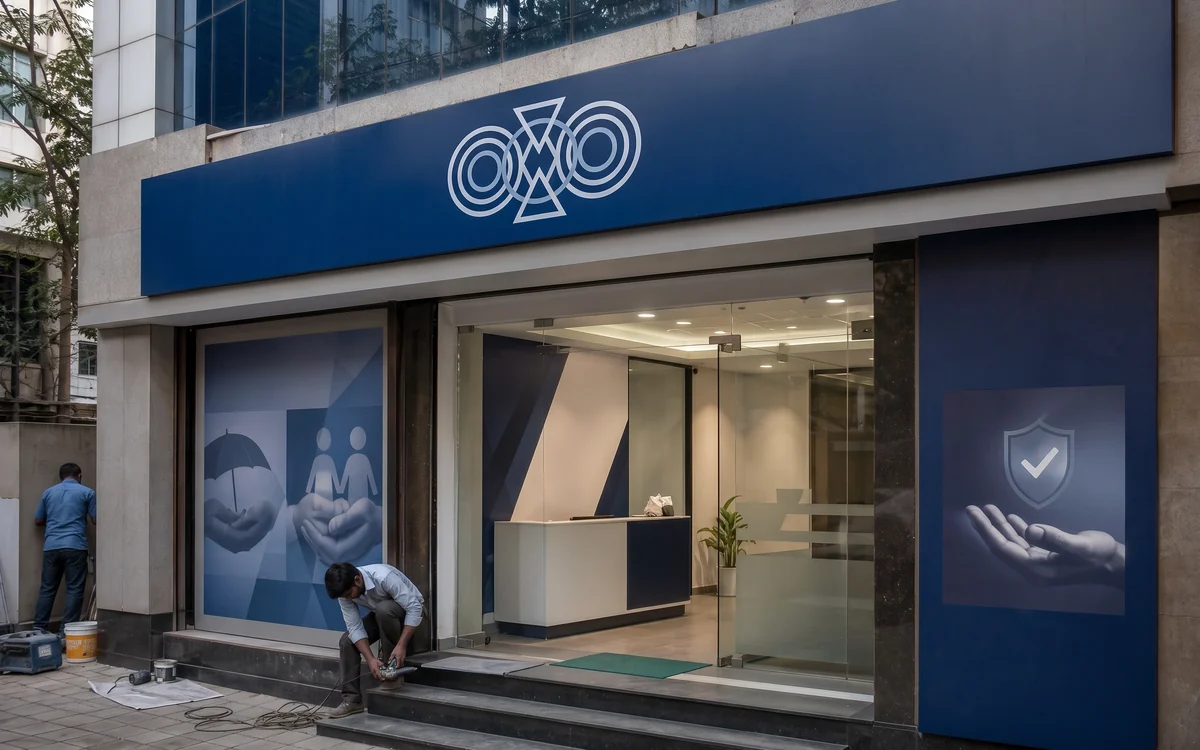 Insurance: Branch & Office Branding: In-Branch Graphics: BFSI & Retail Rollouts, Impulse Branding Solutions