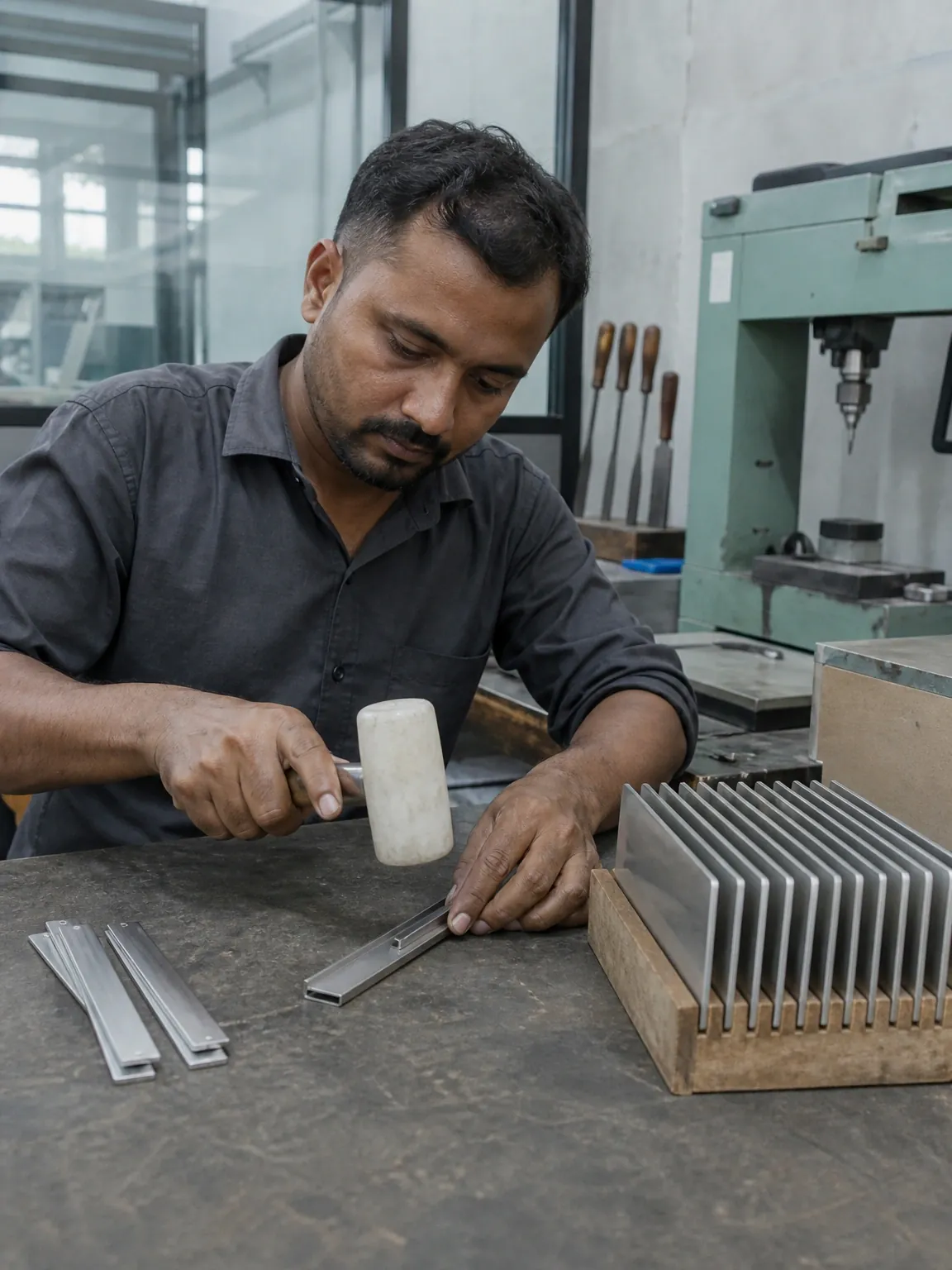 Office Signage being assembled at the IBS manufacturing facility in Mumbai